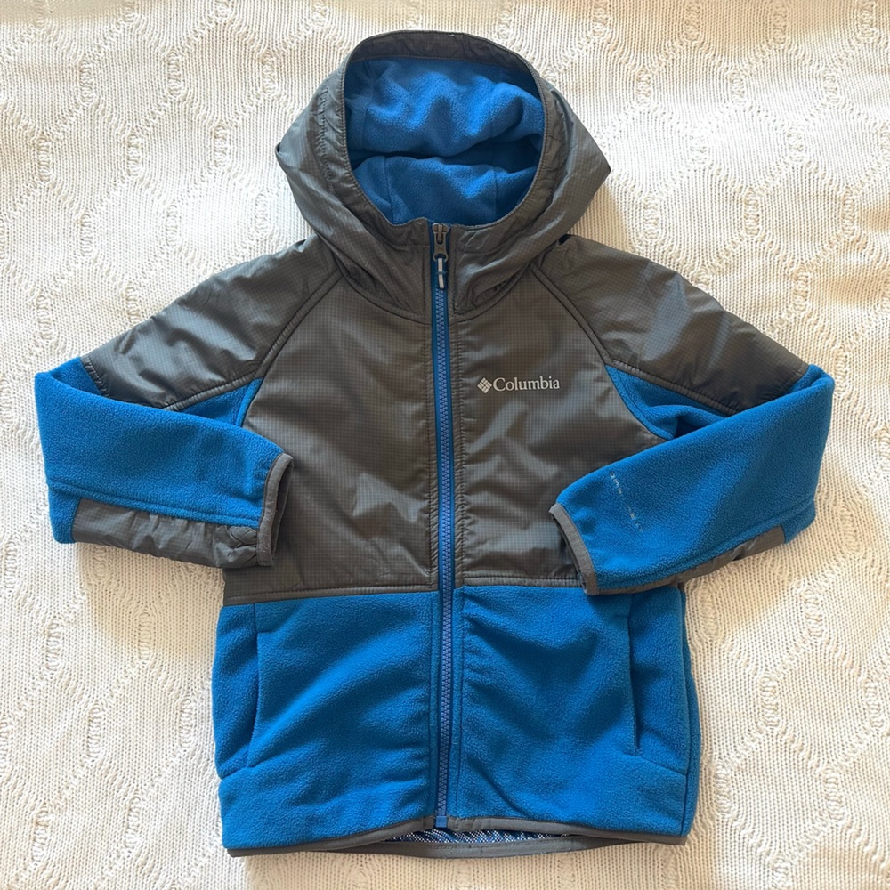 Kids- Columbia Fleece Full Zip Jacket with Hood